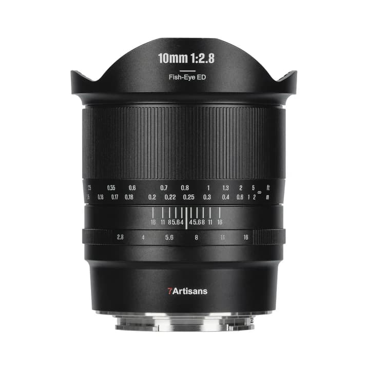 7Artisans MF 10mm f/2.8 Mark II Ultra Wide-angle Full-frame Fisheye Lens for E/L/R/Z